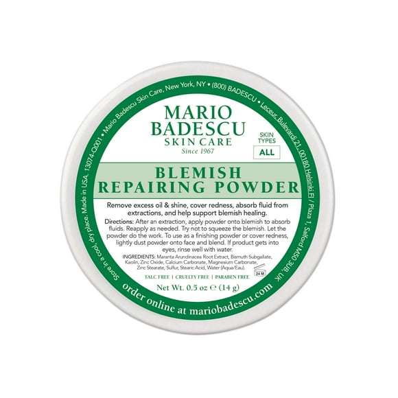 Polvo Mario Badescu reparador de imperfecciones, 15 ml, para piel grasa