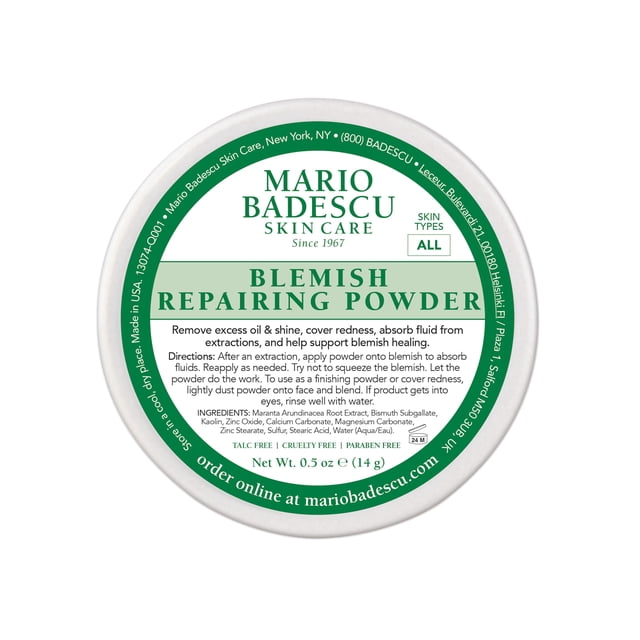 Polvo Mario Badescu reparador de imperfecciones, 15 ml, para piel grasa