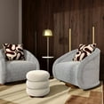 thumbnail image 7 of TOV Furniture Stefanie Cream Velvet Ottoman, 7 of 7