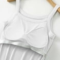 thumbnail image 6 of Camisole Tops for Women Built in Bra Adjustable Spaghetti Strap Workout Yoga Shirts Basic Tank Tops Layer Padded Bra, 6 of 7