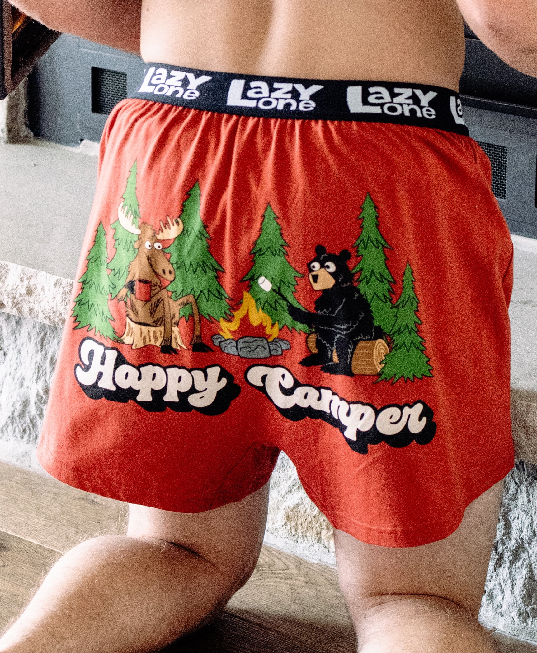 LazyOne Funny Animal Boxers, Skid Marks, Humorous Underwear, Gag Gifts for  Men (Medium) 