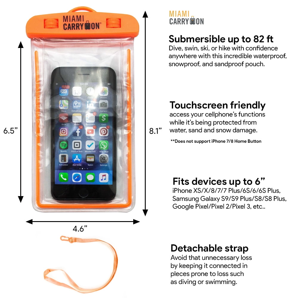 Pochette étanche smartphone universel protection ipx8 housse tactile noire  BAG-WP-BK - Conforama