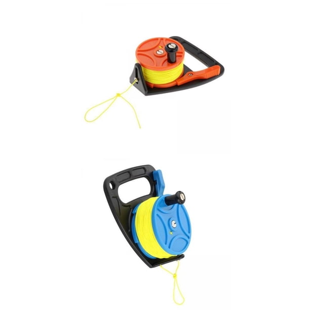 2 × Mango de Equipo de Carrete de Buceo Multiusos para Buceo en naranja azul Macarena Carrete de buceo