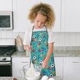 thumbnail image 4 of Baseball Football Pattern Kids Aprons for Girls and Boys,Adjustable Neck Strap Toddler Aprons for Kids Cooking Baking, 4 of 7