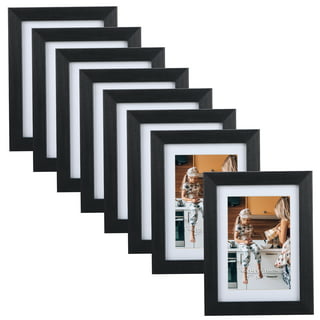 Jaspee 4x6 Picture Frame Black Wood Displays 3.5x5 Photo Frame with Mat or  4x6 Inch Without Matted Shatter-Resistant Glass Table Top Display and Wall  Mounting Photo Frame 