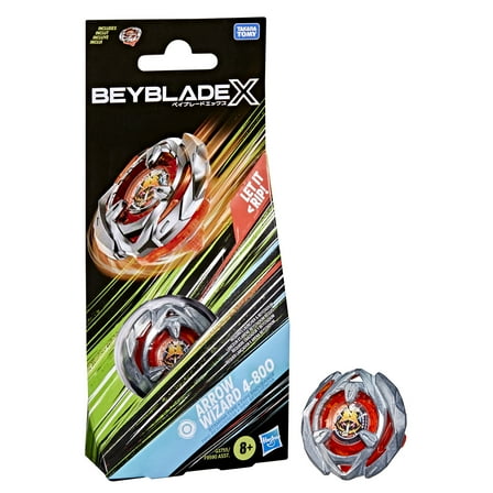 Beyblade X Arrow Wizard 4-80O Booster Pack Set with Stamina Type Top, Ages 8 