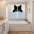 thumbnail image 3 of Curtains 63 Inch Length 2 Panels, Cute Black Cats Grommets Window Treatment Curtain, Cartoons Funny Cats Watercolor Thermal Curtains Drapes for Living Room/Bathroom, 3 of 9