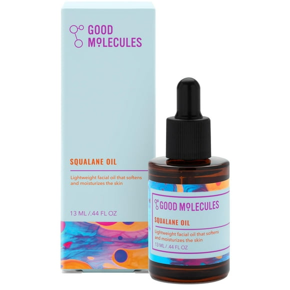 Aceite hidratante de escualano Good Molecules, 13 ml/.44 oz, para rostro