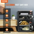 thumbnail image 2 of VEVOR Double Door 3.5 cu.ft Safe Box with Key Lock Password Fireproof Bag Black, 2 of 9