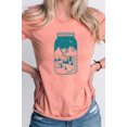 Summer Night Adventure in Mason Jar Graphic Tee TShirt