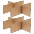 thumbnail image 1 of TAILTOSS 2 Sets Moving Supplies Kit Dividers For Packing Boxes Light Brown Paper Protection, 1 of 8