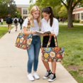 thumbnail image 5 of FORMRS Tote Bag for Women Quilted Large Capacity Travel Work Carry On Shoulder Handbag, Blooming Flowers, 5 of 7