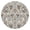 Brown Classic Floral, variant on Colorful Geometric Triangle Diamond Pattern Round Fitted Tablecloth with Elastic Edge,Dining Table Cover Waterproof,Outdoor Round Tablecloth for Camping,Dining,Indoor and Outdoor