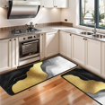 thumbnail image 3 of Kitchen Rugs Sets Of 2,Black and Gold Marble Glitter Streaks Pattern Anti Fatigue Kitchen Mat Rugs Non Slip Washable,Decorative Kitchen Floor Mats for Kitchen,Sink,Laundry,17"x47"+17"x47", 3 of 5