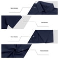 thumbnail image 5 of Cmfcve Loose Fit Midweight Shirt for Men Button Down Short Sleeve Shirt Work Shirts with Two Pockets, 5 of 8