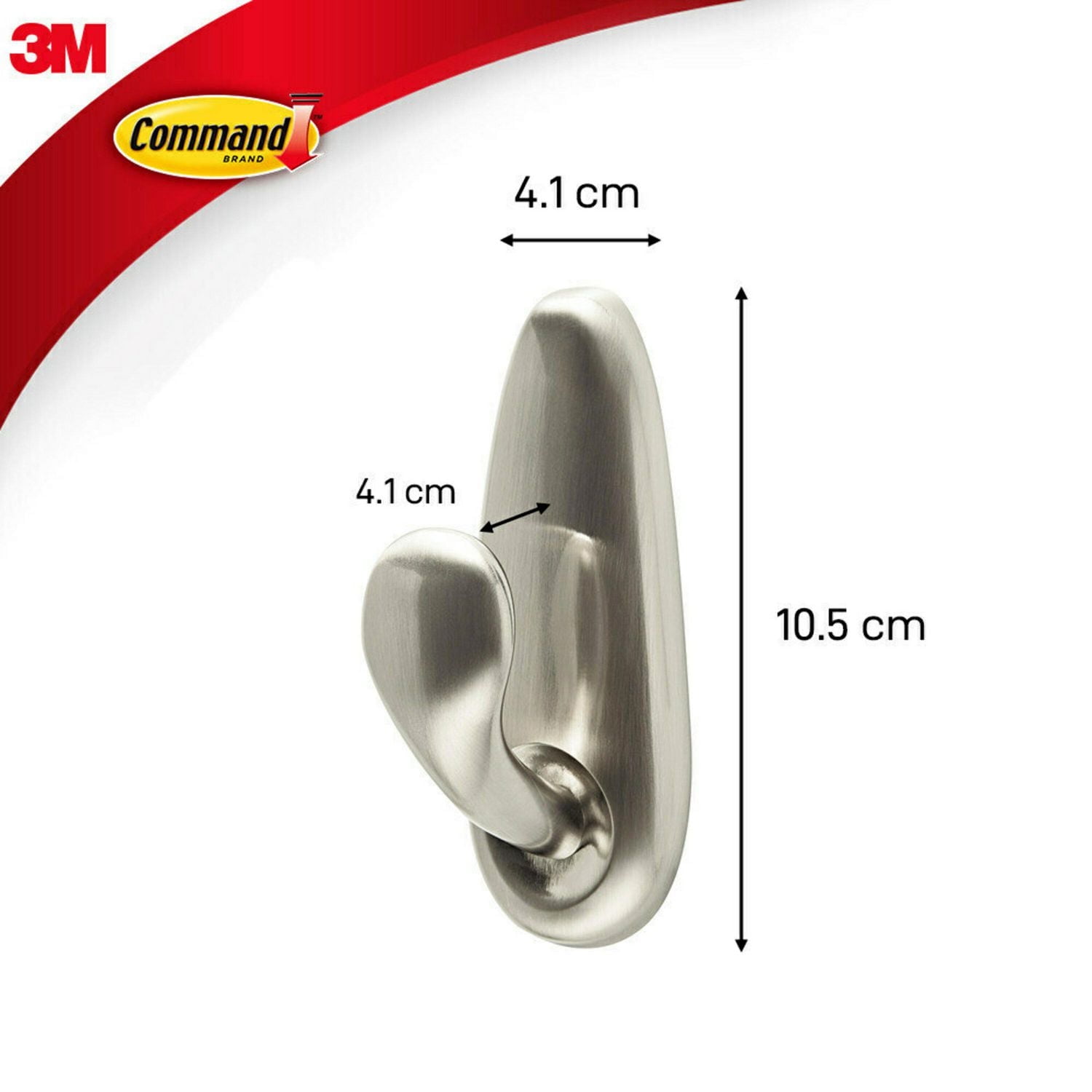 Command™ Decorative Metal Hook FC13-BN-EF, Large