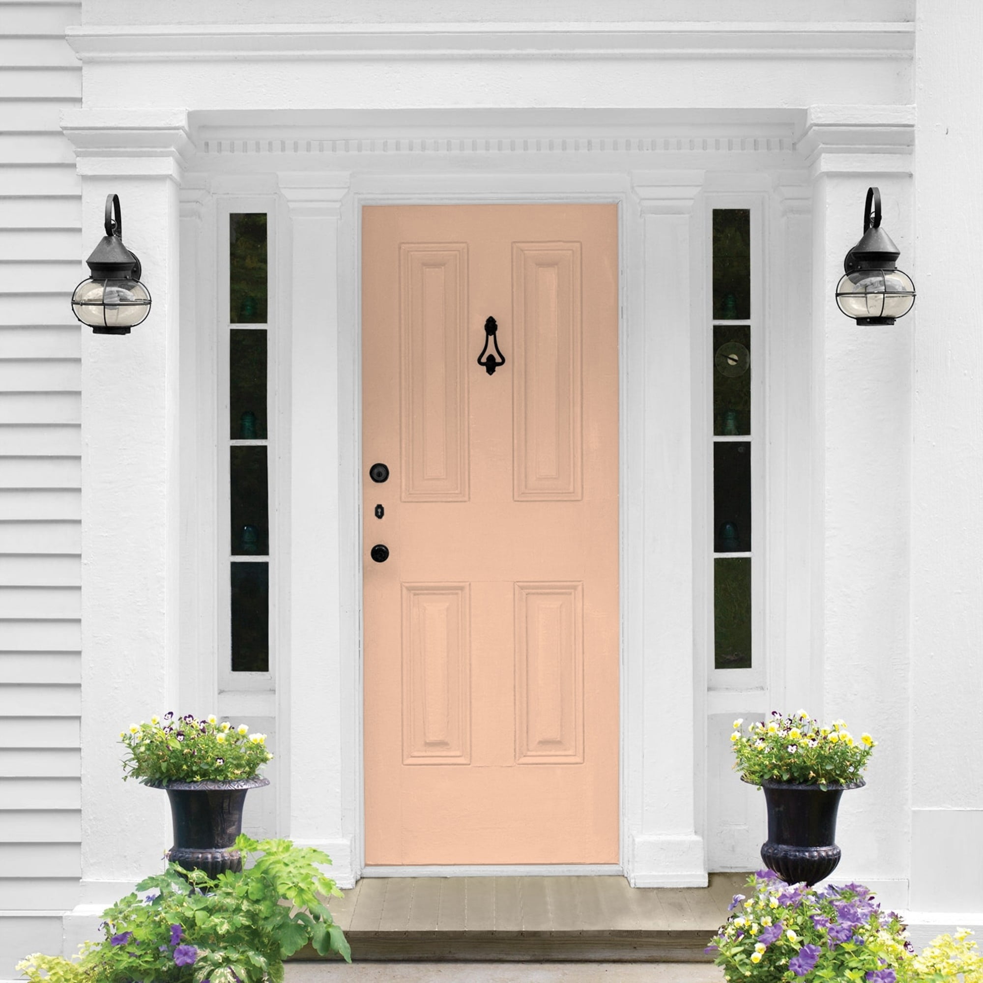 Glidden HEP Siesta / Orange Semi-Gloss Exterior Paint with Primer, 1 Gallon