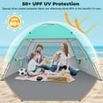 thumbnail image 3 of Beach Tent Sun Shelter for 3/4-5/6-7/8-10 Person, UPF 50+ UV Protection Beach Canopy, Lightweight and Easy Setup Cabana, Portable Shade Tent, 3 of 14