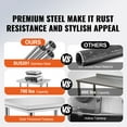 thumbnail image 2 of KFFKFF Stainless Steel Prep Table, 900x600x800 mm, 700 lbs Weight Capacity, Durable Metal Workbench with Adjustable Height Levels, Versatile Workstation for Kitchen, Garage, Restaurant,or Outdoor Use, 2 of 9