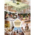 thumbnail image 5 of Yellow Green Coastal Table Cloth, Waterproof Tablecloth for Rectangle Tables, Starfish Nautical Ocean Sea Wooden Reusable Washable Fabric Table Cover for Restaurant Kitchen Dining Tables 60"x120", 5 of 9