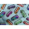 thumbnail image 4 of oneOone Cotton Poplin Light Blue Fabric Bus Sewing Craft Projects Fabric Prints By Yard 42 Inch Wide-5KU, 4 of 4