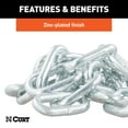 thumbnail image 6 of CURT 80313 27-Inch Trailer Safety Chain with 7/16-In Snap Hook, 5,000 lbs Break Strength, 6 of 6
