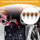 thumbnail image 2 of Tapa de tornillos de matrícula M6 universal para motocicleta Unique Bargains de 40 mm, kit de tornos de matrícula antirrobo de aleación de aluminio naranja 4Pcs, 2 of 6