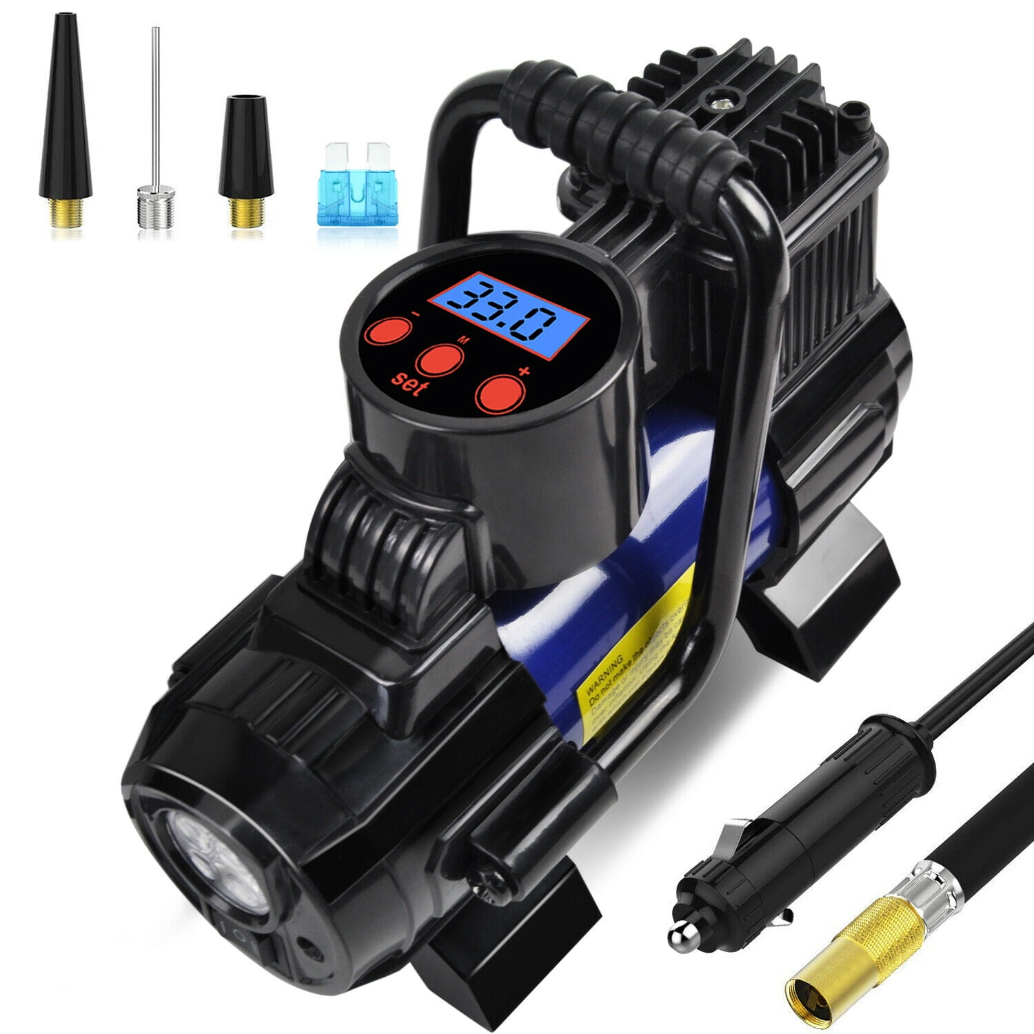 Details about   Tire Inflator Car Air Pump Compressor Electric Heavy Duty Portable Auto 12v 150p 