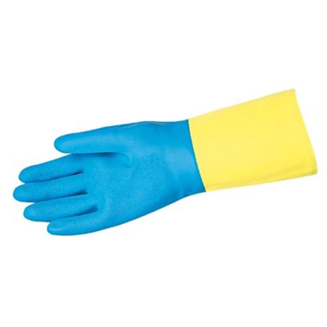 Size 10 28-Mil Blue Neoprene Over Yellow Late