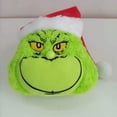 thumbnail image 3 of 2022 New Extra Large Grlnch Christmas Elf Body Tree Decoration, How The Green Monster Stole Xmas Tree Topper, Furry Elf Head for Christmas Tree Hanging Ornament (Head), 3 of 7