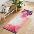 thumbnail image 6 of Path in Cherry Blossom Forest Runner Area Rug 2x6 Soft Non-Slip Washable Bedside Carpet for Hallway Bedroom Living Room Home Decor, 6 of 8