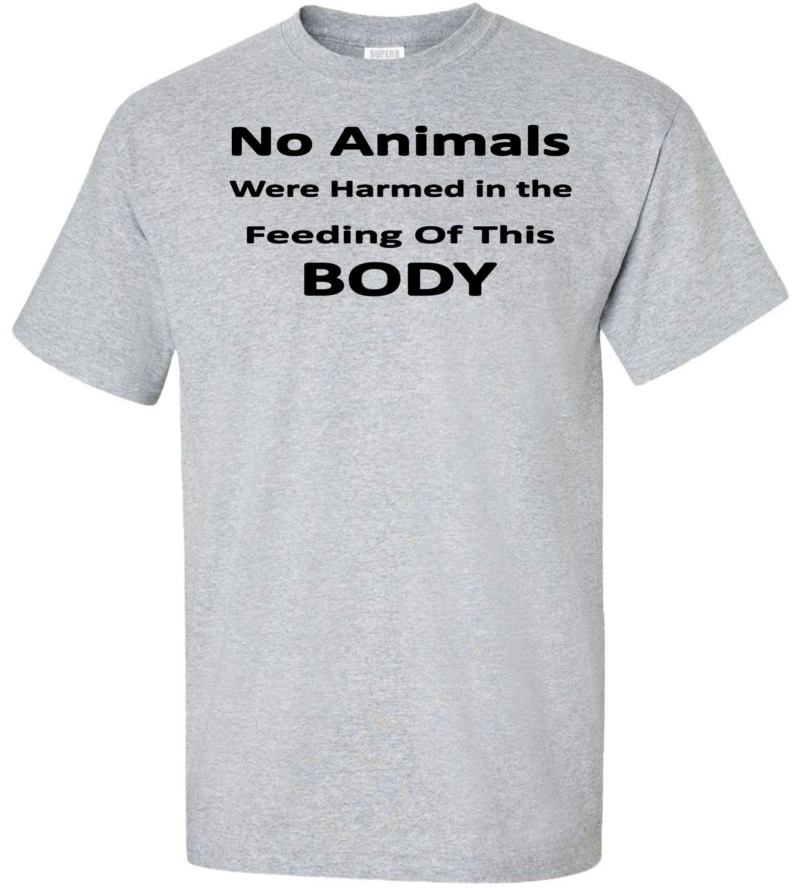 No Animals Harmed in Making This Body Vegan Short-Sleeve Unisex T-Shirt Sport Grey 