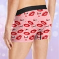 thumbnail image 6 of REORIAFEE Mens Boxer Briefs Valentine's Day Heart Graphic Breathable Boxer Briefs Mid-Rise Comfort Elastic Waistband Underwear Men Stretch Boxers Pink XXL, 6 of 7