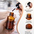 thumbnail image 3 of Botellas de vidrio ámbar Doromy de 30 ml, paquete de 6, 3 of 5