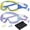 Yellow Bule & Blue Purple, variant on Swim Goggles 2 Pack Anti-Fog Anti-UV Wide View No Leakage Swimming Goggles for Kids 3-15 with Earplugs