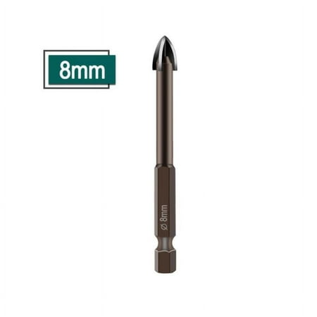 

BCLONG 1Pc Cross Hex Tile Bits Glass Ceramic Concrete Hole Opener Alloy Triangle Drill