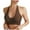 Brown, variant on Kovlvoll Womens Sports Bras Halter U Neck No Underwire Solid Color Comfy High Support Workout Yoga Bra