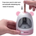thumbnail image 2 of Electric Pencil Sharpener Battery Operated Pencil Sharpener for No.2/Colored Pencils(6-8mm)，pink and white, 2 of 5
