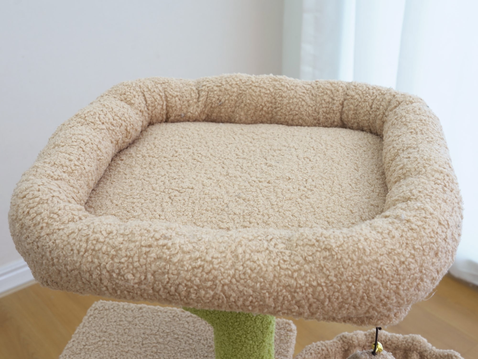 Vibrant Life Medium 4-Level 35" Cactus Cat Tree with Condo and Hammock, Green