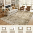 thumbnail image 4 of UERMEI 8'x10' Large Area Rugs for Living Room, Washable Non-slip Soft Indoor Modern Abstract Rug for Bedroom Dining Room Office Home Decor Carpet, Golden, 4 of 11