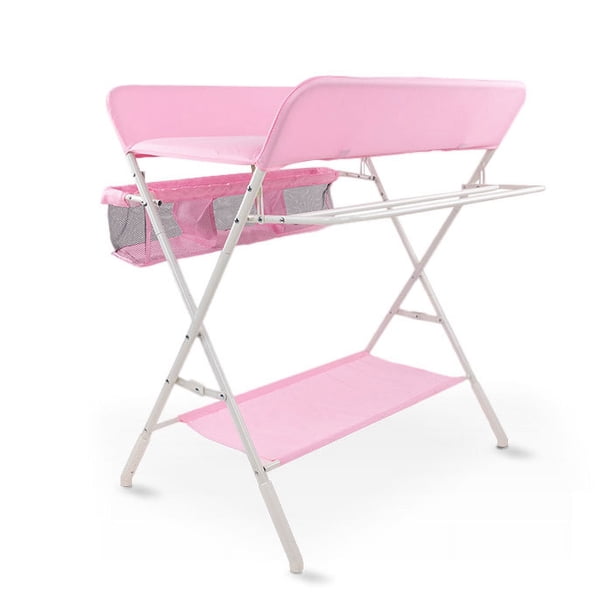 Cambiador de Pañales Plegable Portátil Baby Gaon Color Rosa Claro