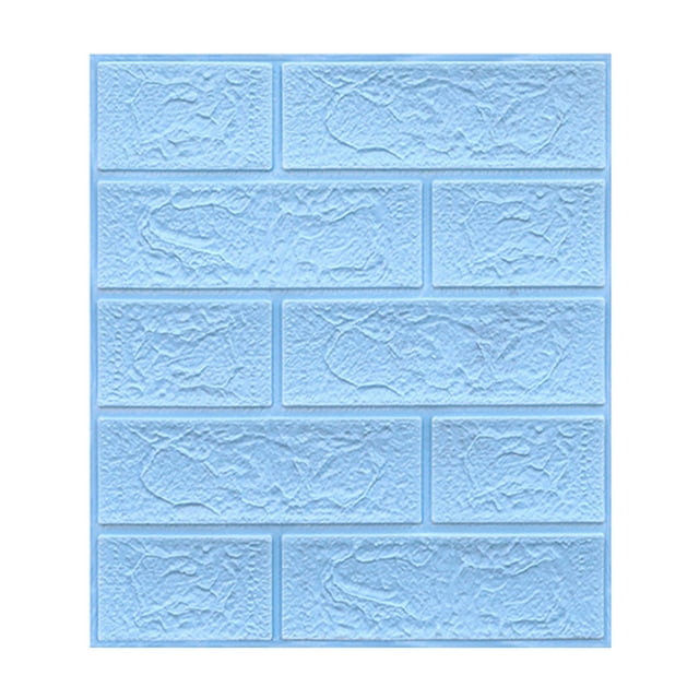 WHEANG Wall Decor New PE Foam 3D DIY Wall Decor Embossed Brick Stone Color Tile Splicing