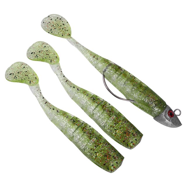 Señuelo Jig Head, 3 piezas Jig Soft Lure Soft Señuelo Cebo de pesca artificial Experiencia incomparable