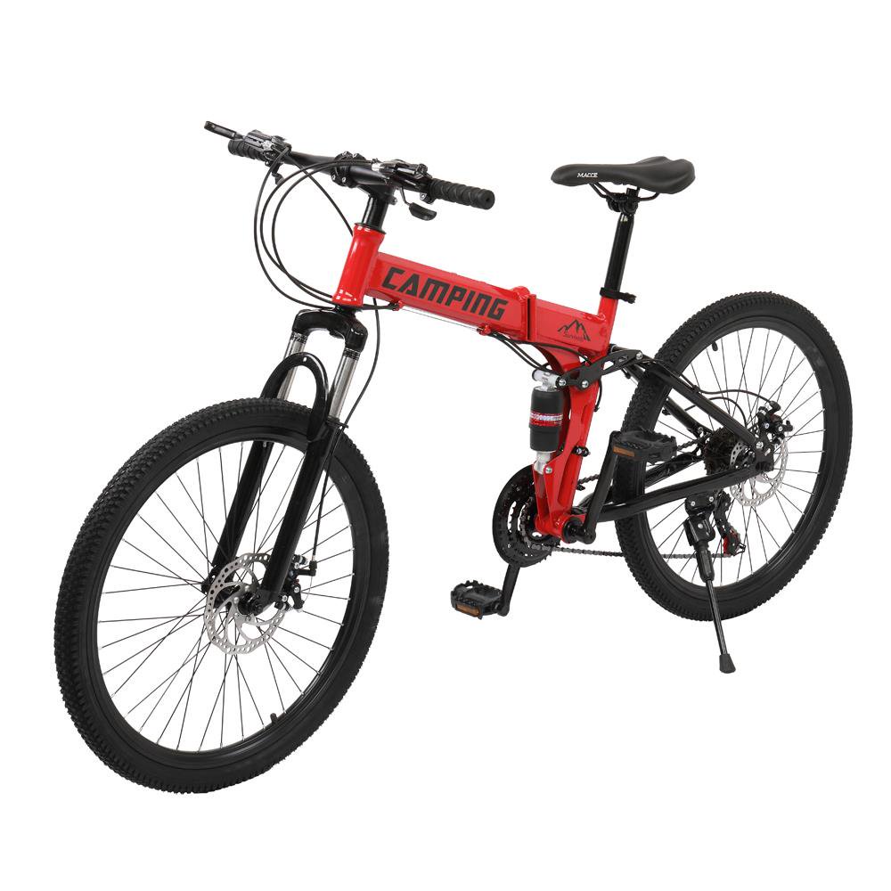 Campingsurvivals 26 inch Folding Mountain Bike 21 Speed, for Adult and