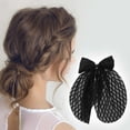thumbnail image 2 of Unique Bargains 1 Pc Cute Bow Ribbon Hair Clips Black, 2 of 5