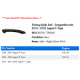thumbnail image 2 of Timing Guide Rail - Compatible with 2014 - 2022 Jaguar F-Type 2015 2016 2017 2018 2019 2020 2021, 2 of 2