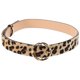thumbnail image 1 of Cinturón de ocio para mujer, cinturón de piel sintética con estampado de leopardo, cinturón de cintura para mujer, cinturón de moda para pantalones (hebilla redonda), 1 of 8