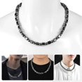 thumbnail image 2 of Handcrafted Black Gallstone Magnetic Energy Necklace Jewelry Handcrafted Magnetic Therapy Accessory for Thoughtful Gift-Giving, 2 of 4