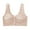 Pink, variant on Women's Plus Size Full Coverage Front Closure Posture Back Unpadded Wireless Support Bra Everyday Bra
