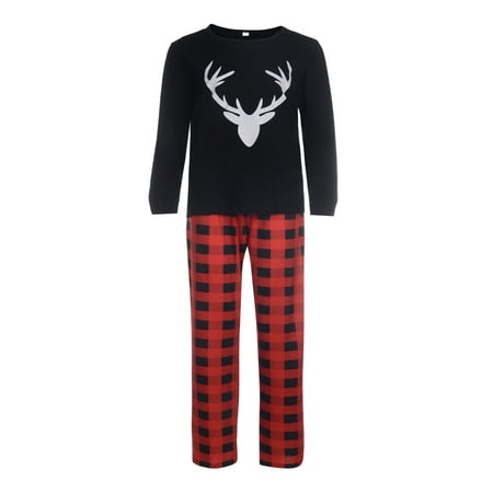

LisenraIn Christmas Family Matching Outfits Long sleeve Tops Pants Homewear